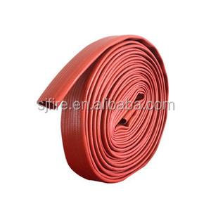 16bar 20bar Cao Su Nitrile NBR Bền Layflat Fire Hose Với Nhôm BS Khớp Nối