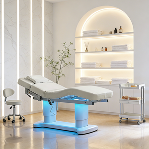 <span class=keywords><strong>Table</strong></span> et lit <span class=keywords><strong>de</strong></span> massage professionnels pour salon <span class=keywords><strong>de</strong></span> beauté, mobilier moderne <span class=keywords><strong>de</strong></span> luxe, 4 moteurs, base blanche, lit <span class=keywords><strong>de</strong></span> spa électrique pour soins du visage avec éclairage - Product Image 5