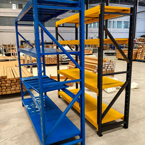 Estantería Ajustable de 4 Niveles Sin Pernos de Fábrica, 500 kg, Protección Contra la Corrosión, Estanterías Resistentes para Garaje y Almacén, Unidades de Estanterías Industriales - Product Image 5