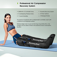 Bottes de Compression Sans Fil pour Athlètes - Système de Récupération des Jambes par Compression Pneumatique Rechargeable, Bottes de Récupération Portables