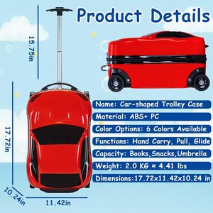 Ensemble de valises de voyage vintage 2 pièces pour enfants, valise à roulettes légère en ABS+PC, bagages rétro pour l'école et cadeau - Product Image 3