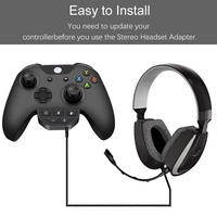 Adaptateur de casque stéréo noir, adaptateurs audio, convertisseur de casque pour la série X et autres accessoires de jeu Xbox One