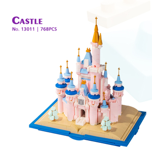 MJI 13011 MOC <span class=keywords><strong>Castillo</strong></span> de Ensueño Mágico de Princesa de Cuento de Hadas, Libro de Modelos, Ladrillos de Ensamblaje DIY, Bloques de Construcción para Niños, Sets de Juguetes de Plástico - Product Image 1