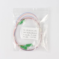 1X2 Splitter PLC Coupler Double Triple Window Splitter SC UPC rasio Splitter tidak seimbang garansi 5 tahun untuk FTTX FTTH