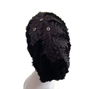 Pañuelo islámico étnico de encaje/estilo sombrero para mujer, ecológico, transpirable, de nailon y algodón, gorro musulmán, gorro, gama completa - Product Image 3
