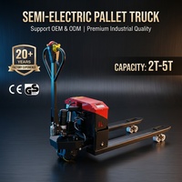 Chariot élévateur à palettes entièrement électrique 3T 685mm avec freinage antidérapant intelligent, structure renforcée durable, levage stable pour entrepôt