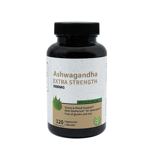 Cápsulas Orgánicas de Ashwagandha Extra Fuertes 3000mg, Alivio del Estrés, Apoyo Energético, Extracto de Ashwagandha en Cápsulas, Vegano, Inmunológico, OEM - Product Image 1