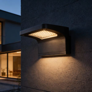 Lampe solaire murale de jardin KLED avec détecteur de mouvement 12W IP65 étanche en alliage d'aluminium à montage mural, dimmable, garantie 3 ans - Product Image 3