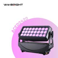 Luces LED Wash para Escenario 24x20W RGBLAC 6 en 1, IP65 DMX512, Construcción de Aluminio, Alto CRI 90, Regulable, para DJ, Discoteca, Uso en Exteriores