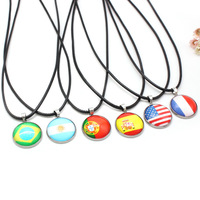 Collier chaîne pour supporter de l'équipe de football du Portugal, en acier inoxydable, pendentif rétro à effet goutte d'huile, unisexe, pour les fans de sport, célébration