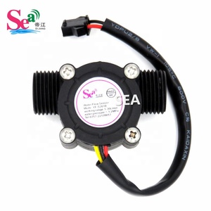 Capteur de débit d'eau en plastique noir SEA YF-S201B G1/2, matériau POM, niveau de liquide, débitmètre d'eau <span class=keywords><strong>magnétique</strong></span> - Product Image 2