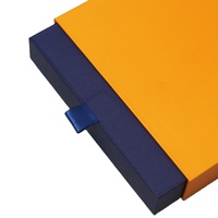Boîte à tiroirs de vêtements de marque personnalisée de luxe Emballage en papier de stratification brillant pour écharpes, chaussettes, conception de tiroir coulissant UV Advantage