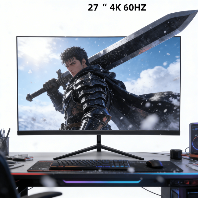 Wholesale Cheap 27 Inch Monitor 4K 60Hz IPS Screen 1ms Response 3840*2160 Borderless for Office Home Gaming Working Study