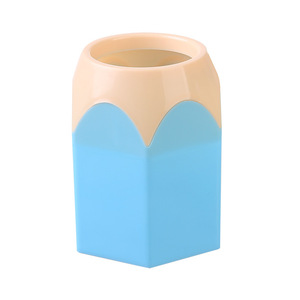 Colorful Hexagonal Plastic Pen Holder <b>Large</b> Capacity <b>Desk</b> Storage For Student Office Use - Product Image 5