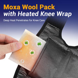 Masseur de genou chauffant et vibrant avec télécommande, coussinets pour coudes et épaules, ceinture de massage articulaire pour soulager la douleur - Product Image 3