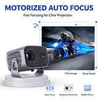 Proyektor Gimbal A10 Plus 20ANSI Lumens Native 720P Android13 2GB+16GB Wireless Screen Mirroring Home Beamer