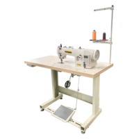 Machine à coudre industrielle HUAMEI à point noué, à une aiguille, avec pied entraîneur, moteur haute vitesse et haute précision 550W – Offre spéciale