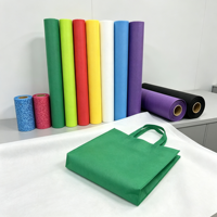 Rouleau de tissu non tissé en polypropylène vierge coloré SS Spunbond, matière première pour sacs de courses écologiques réutilisables, sacs publicitaires et sacs cadeaux