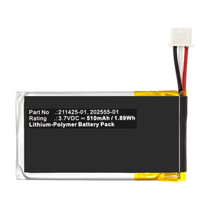 Cuffie senza fili 3.7V batteria ai polimeri di Li compatibile con Plantronics 202555-01 211425 Savi 8210 Savi W8210 - Product Image 3