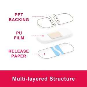 120 pièces <span class=keywords><strong>de</strong></span> pansements adhésifs médicaux transparents en PU imperméables <span class=keywords><strong>pour</strong></span> les blessures, le sport et la <span class=keywords><strong>baignade</strong></span> - Product Image 4