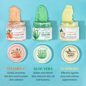 Etiqueta privada Venta caliente <span class=keywords><strong>Exfoliante</strong></span> de sal <span class=keywords><strong>Exfoliante</strong></span> facial <span class=keywords><strong>natural</strong></span> de coco Exfoliar <span class=keywords><strong>la</strong></span> <span class=keywords><strong>piel</strong></span> VC Blanqueamiento Brillo Helado <span class=keywords><strong>Exfoliante</strong></span> facial - Product Image 5