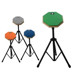 공장 도매 고품질 8 인치 선반 드럼 연습 음소거 고무 실리콘 내구성 초보자를위한 다채로운