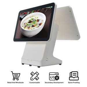 <span class=keywords><strong>Cafe</strong></span> Coffee Pos System 15,6 pulgadas restaurante pantalla táctil caja registradora todo en uno con impresora - Product Image 6