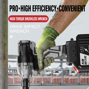 Brushless electric wrench, lithium-ion impact <b>tool</b> for woodworking, auto repair, socket set, electric screwdriver, rechargeable - Product Image 4