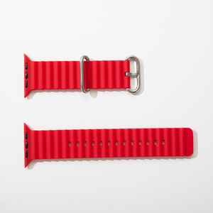 Bracelet en silicone Sport Correa Ocean Band 49 mm 44 mm 45 mm pour Apple Watch Ultra Series 9 8 7 6 SE - Product Image 3
