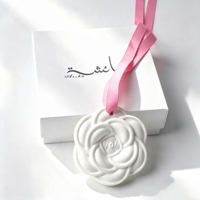 Diffuseur de parfum en céramique suspendu Finru pour voiture et armoire, désodorisant artisanal aux fleurs, diffuseur à bâtonnets d'huiles essentielles