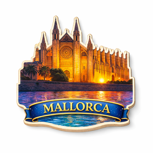 Imán de nevera moderno y ecológico de madera con diseño de viaje mundial, recuerdo de <span class=keywords><strong>MALLORCA</strong></span>, decoración del hogar personalizada, artesanía impresa digitalmente - Product Image 3