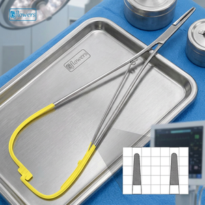 Porte-aiguille Mathieu Stille, instrument chirurgical, manche jaune, certifié CE Classe I, utilisation manuelle - Product Image 4
