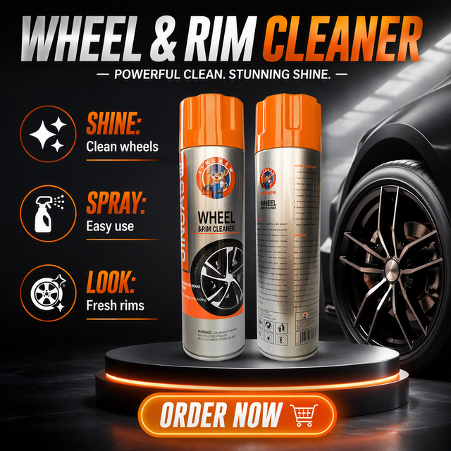 Custom Logo OEM Car Care Chemical Wheel Rim Cleaner Tire Cleaner Spray