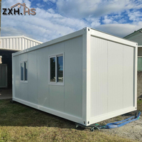 Maison conteneur mobile en kit, fournie en forme de boîte démontable pour usage comme cabine de travail