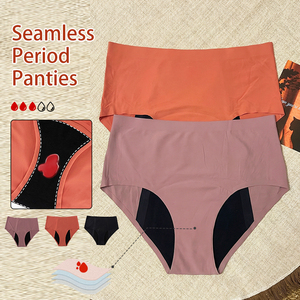 Braguitas Menstruales Absorbentes de 4 Capas a Prueba de Fugas, Personalizables al por Mayor, <span class=keywords><strong>Culotte</strong></span> Menstrual <span class=keywords><strong>sin</strong></span> Costuras, Ropa Interior Menstrual para Mujer - Product Image 1