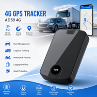Traceur GPS magnétique sans fil 4G+2G rechargeable 5000mAh pour véhicules et biens avec fonction SOS