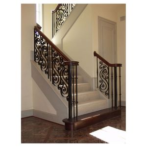 Barandilla de Hierro Forjado que Cumple con las Normas para Áreas Comunes de Edificios de Apartamentos, Residencias Multifamiliares y Propiedades de <span class=keywords><strong>Alquiler</strong></span> Interiores - Product Image 3