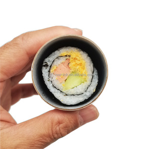 カスタムリサイクル可能な食品グレードのプッシュポップ寿司ロール用紙筒、ソース容器付きテイクアウト寿司包装紙管 - Product Image 3