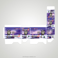 Panthère noire Super homme pour pilule emballage papier carte ampoules mâle rehausseur pilules utilisation avec des boîtes d'affichage UV