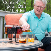 Berceau à bascule personnalisé pour rhum VSOP, cognac, gin XO, pour grande bouteille de 4,5 litres, berceau à bascule pour whisky irlandais