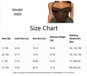 Chuangerm en Stock 2026 Nuevo Top Corto de Fiesta de Malla Transparente con Diseño de Espina de Pescado, Ajuste Delgado, Tirantes y Espalda Descubierta, Corsé para Mujer - Product Image 6