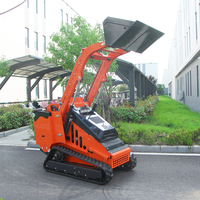 Mini-chargeuse sur pneus diesel 2026 pour machines de construction, moteur Kubota, 100 CV et plus, avec accessoires