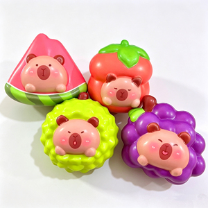Christmas Eco Friendly Factory Soft PU Foam Mini Donut Squishy Toy for Snowman Squeeze Cartoon Anxiety Relief Slow - Product Image 2