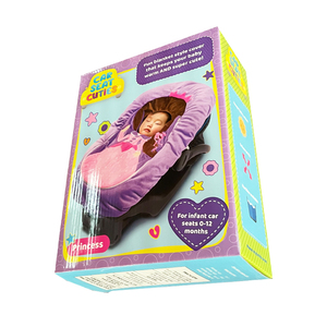 Customized Printed Recyclable Corrugated Cardboard Folding Color Packaging <b>Box</b> For Car Seat Cuties <b>Blanket</b> Cover - Product Image 6
