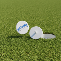 Marqueurs de balles de golf personnalisés |   Rond en plastique de 19 mm et 25 mm avec logo |   Accessoires de golf pour la personnalisation et les commandes en gros