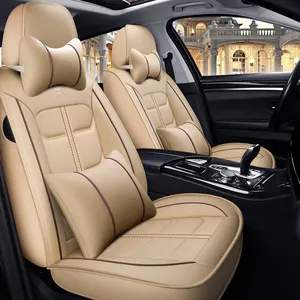 2024 Summer New All-inclusive PU Leather Car Cushion 4 Seasons Universal Seat Cushion Cover