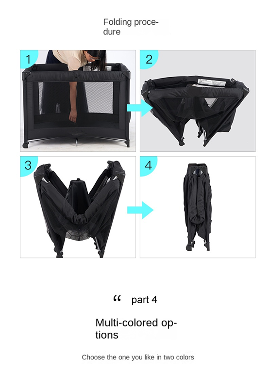 Foreign Trade Export Crib Multi-Function Game Bed Foldable Portable Babies' Bed