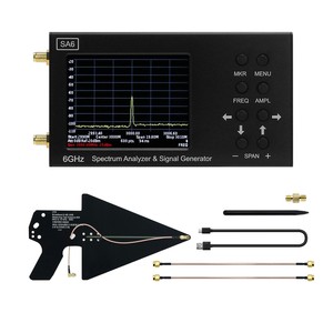 Analizador de Espectro <span class=keywords><strong>RF</strong></span> HAMGEEK SSA6G 35MHz-6200MHz, Multímetro <span class=keywords><strong>RF</strong></span>, Explorador de Espectro + Antena Logarítmica Periódica HT6 - Product Image 1