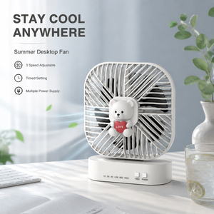 พัดลม OEM ODM ปรับแต่งได้ พกพาสะดวก ใช้ในบ้าน/สำนักงาน ปรับความเร็วลมได้ - Product Image 4