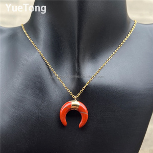 <span class=keywords><strong>Collana</strong></span> <span class=keywords><strong>con</strong></span> Pendente in Ametista Naturale a Forma di Luna <span class=keywords><strong>con</strong></span> Catena in Oro per Donna Gioielli di Alta Qualità Vendita all'Ingrosso - Product Image 2